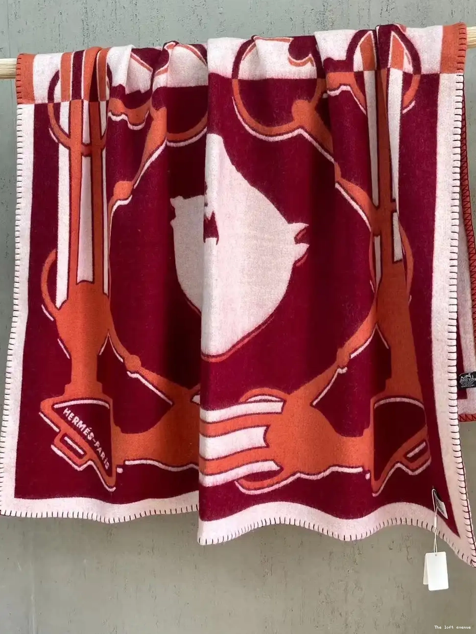 TATERSALE THROW HERMES WOOL BLANKET 0508